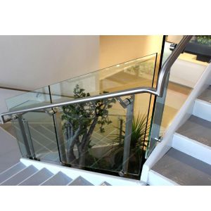 WDMA Balcony Polish Stainless Steel Glass Railing Balustrade Handrail Baluster Systems Design