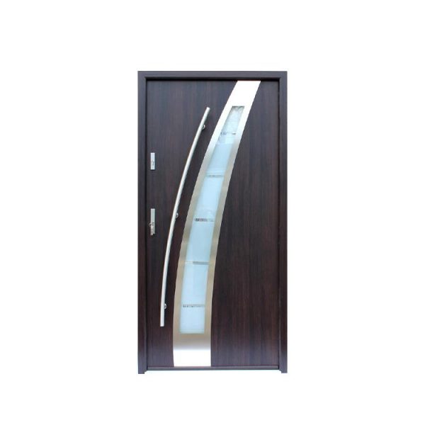 WDMA Burglar Proof Designs 304 Stainless Steel Safety Entry Residential Door Modern Exterior Stainless Steel Front Door