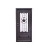China WDMA cheap wrought iron door Steel Door Wrought Iron Door