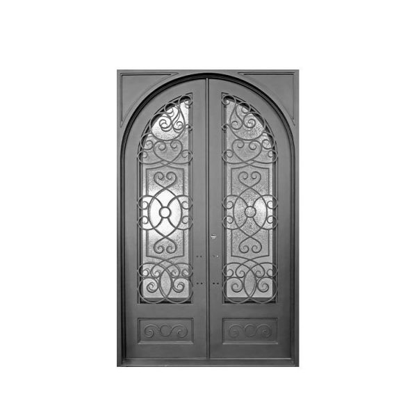 China WDMA Cheap Simple Modern Design Wrought Safety Entrance Iron Door Gate Prices For Sale