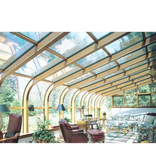 China WDMA China Factory Curved Glass Polycarbonate Sunrooms Home Use