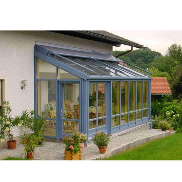 WDMA China Manufacturer Aluminum Lean To Sunrooms Glass Houses With Windows