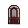 WDMA Chinese Supplier Customized Antique Solid Round Wooden Arch Doors