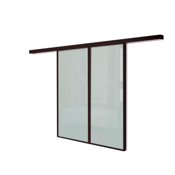 China WDMA Commercial Price Of Aluminum Multi Slide Tempered Glass Main Entrance Door For Nigeria Market