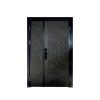 China WDMA Exterior Entrance Luxury Front Wood Grain French Door Aluminium Villa Door