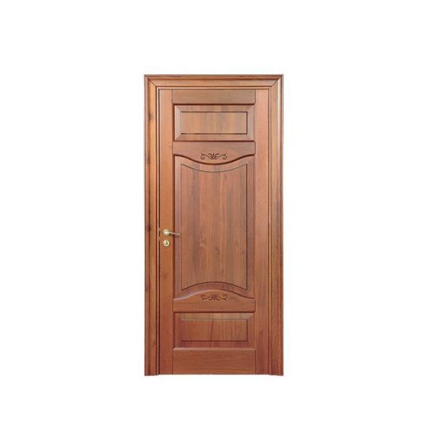 China WDMA double wood front door with glass