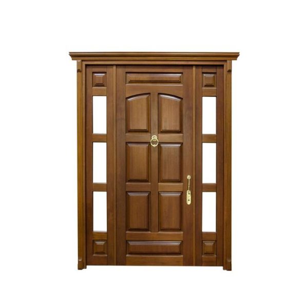 China WDMA Exterior Teak Wood Door Antique Main Door Design Models