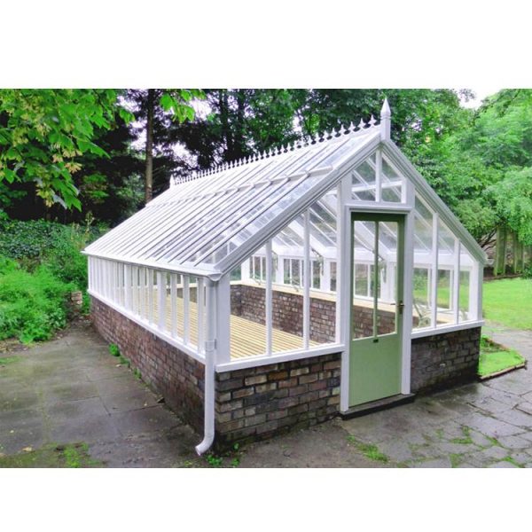 China WDMA Feelingtop Laminated Safety Glass Villa And Garden House Polygon Roof Molding Aluminum greenhouse