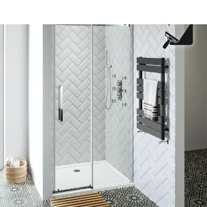 WDMA Frameless Bathroom Tempered Glass Shower Glass Sliding Door Shower Enclosureshower Room