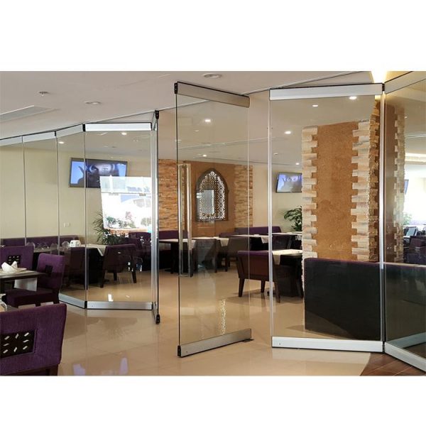 WDMA Frameless Glass Folding Doors