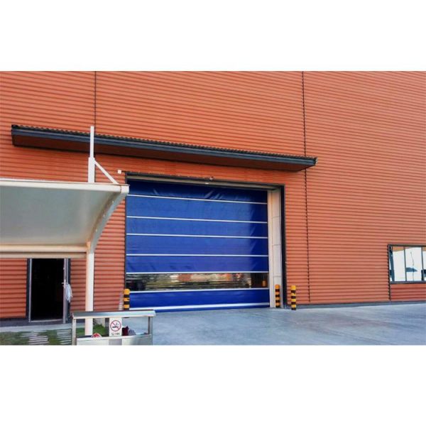 China WDMA High Speed Fast Sprial Roll Up Pvc Stacking Doors Canvas Garage Door