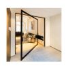 China WDMA Hinge Aluminium Glass Office Entry Entrance Pivot Door Without Frame Commercial Design Price