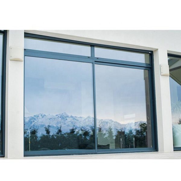 China WDMA Horizontal Pattern Three Panel Triple Pane Interior Metal Office Glass Sliding Window Design