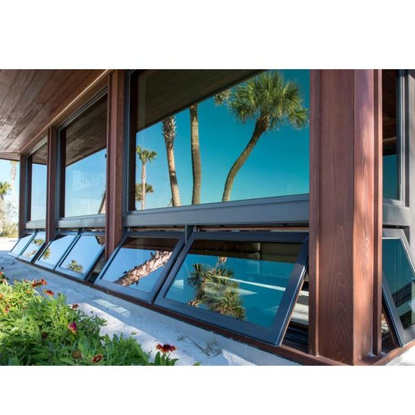 WDMA Hot Sell Glass Window Top-hung awing Automatic Aluminium Window On Sales