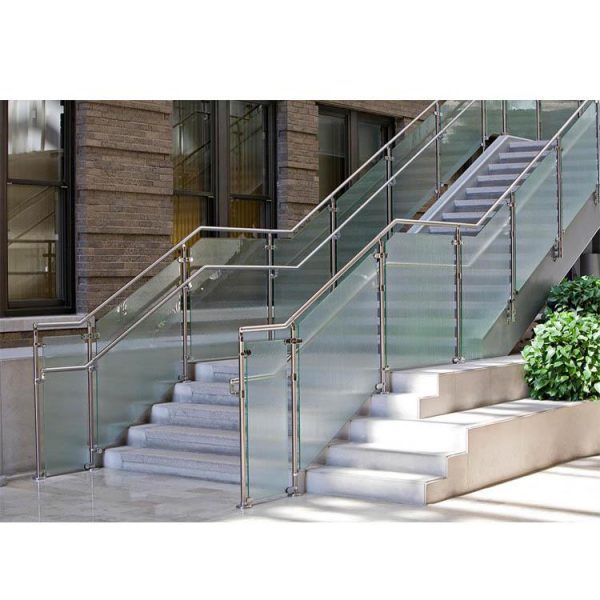 WDMA Inox 10mm Thick Frameless Embedded Glass Balcony Railing U Channel Tempered Glass Balustrade Railing Design For Terrace And Pati