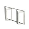 China WDMA folding glass windows Aluminum Folding Window