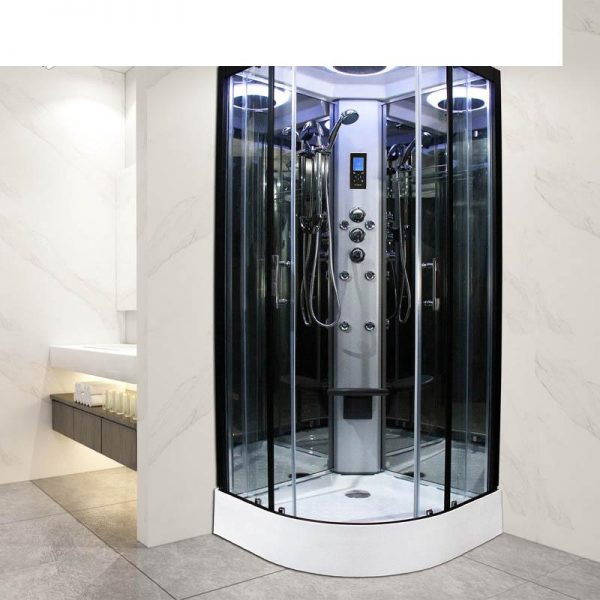 China WDMA Luxury Rose Gold Frame Complete Shower Room Shower Cabin Shower Enclosure