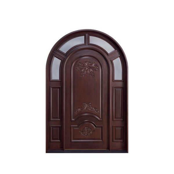 China WDMA Main Door Front Door Double Wooden Door Carving Designs