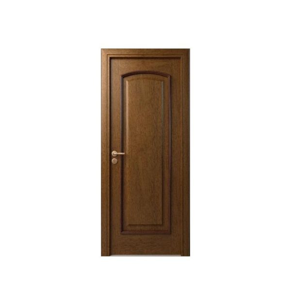 China WDMA Main Solid Wood Exterior Door With Glass Carving Design