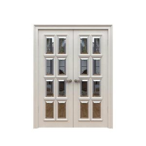 WDMA Mdf Door Material Interior Semi Solid Wooden Door