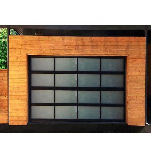 China WDMA Frosted Glass Garage Doors