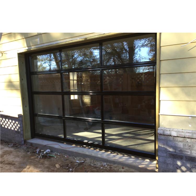 Folding Frosted Glass Garage Door, Roll Up Glass Patio Doors