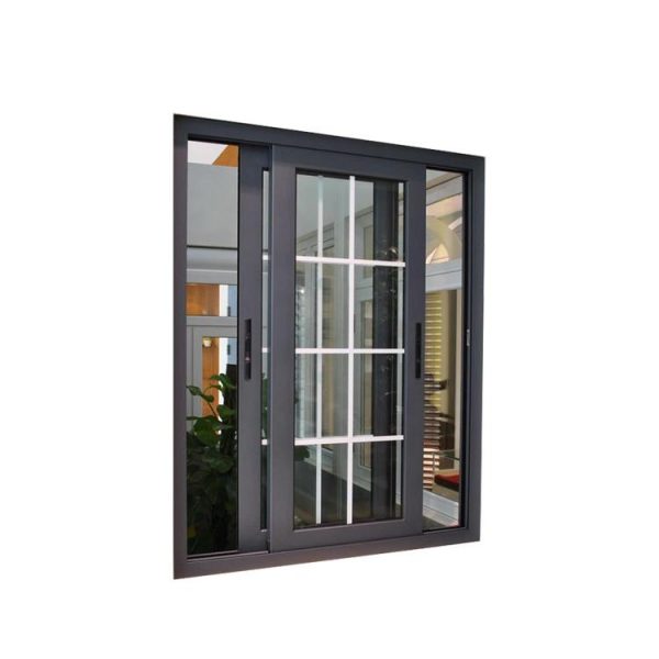 WDMA aluminium sliding window with iron grill Aluminum Sliding Window