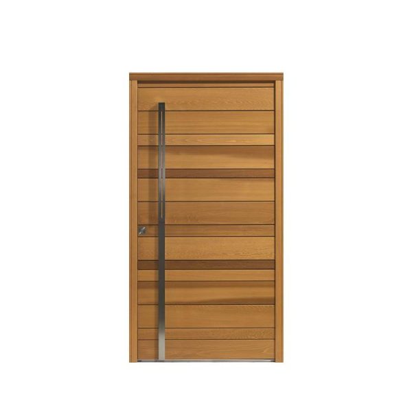 China WDMA New Design Giant Solid wooden Pivot Entry Home Doors