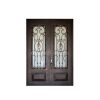 WDMA New Outdoor Double Wrought Iron Grill Window Door Design