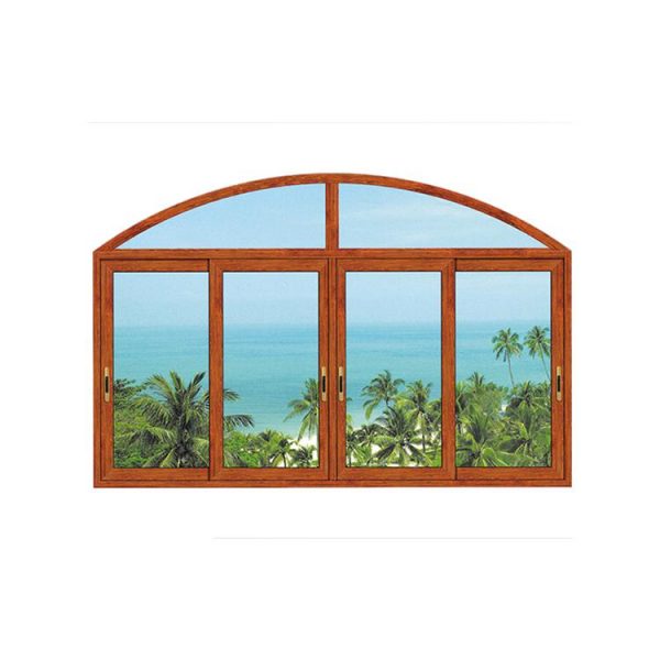 WDMA Top quality aluminum arched top windows with fly screen Aluminum Sliding Window