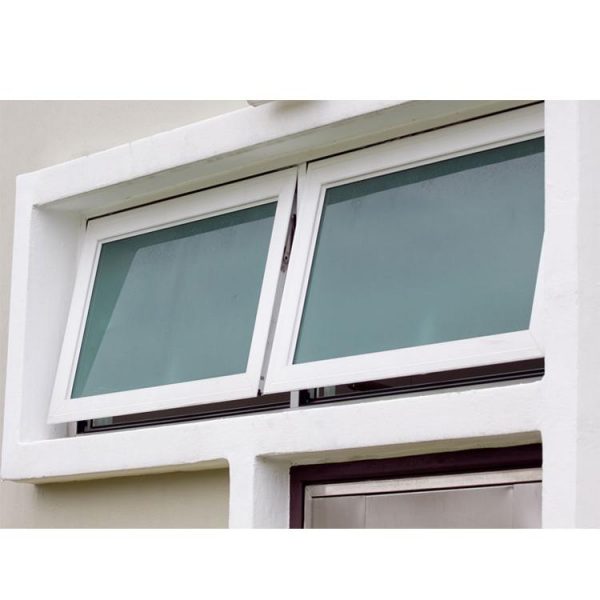 WDMA tempered single glass awning window Aluminum Awning Window