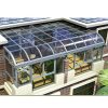 China WDMA curved glass roof sunroom