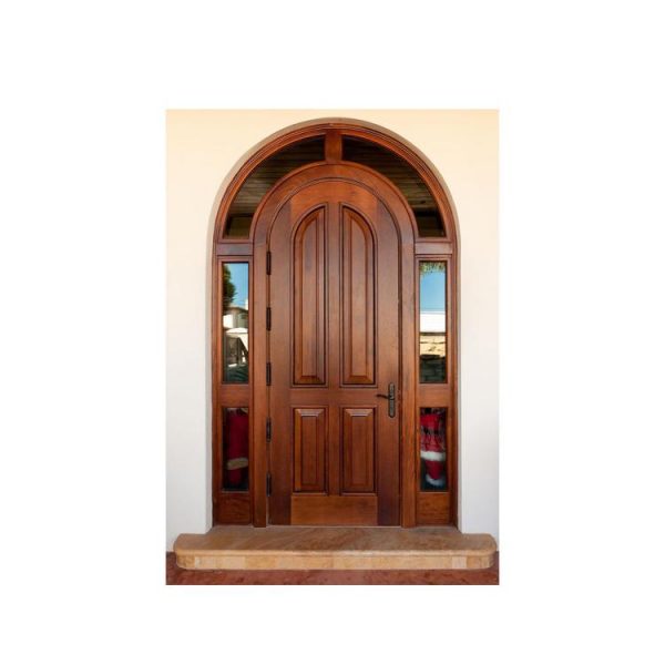 China WDMA Oval Wooden Doors Design Catalogue For Nepal Maeket