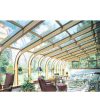 China WDMA Prefabricated Aluminum Frame Curved Glass Sunrooms