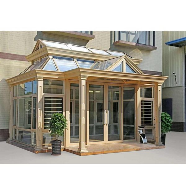 WDMA Prefabricated Veranda Glass Sunrooms Conservatory For Sale
