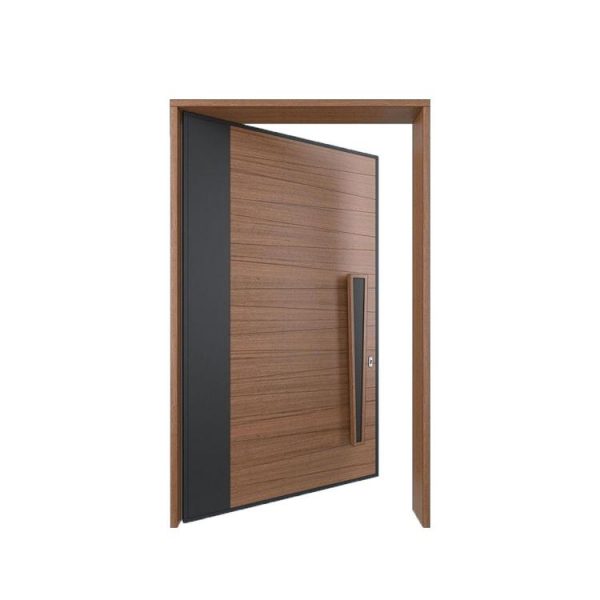WDMA Prettywood Home Interior Door Pivot Wooden Glass Door