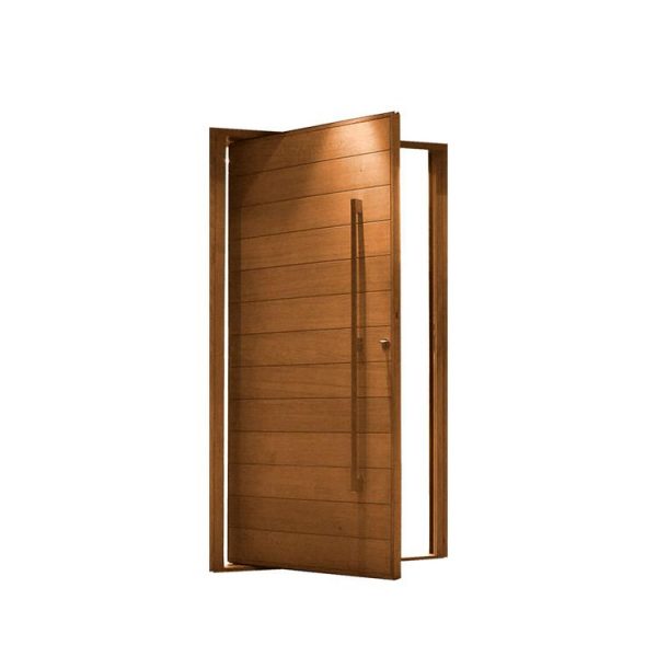 China WDMA Prettywood Home Interior Door Pivot Wooden Glass Door