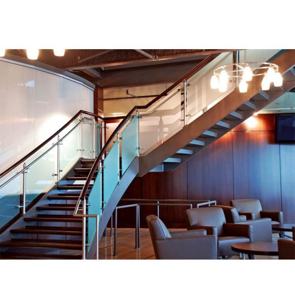 WDMA Side Mounted Balcony 10mm Thick Frameless Tempered Glass Staircase Railing Design Price