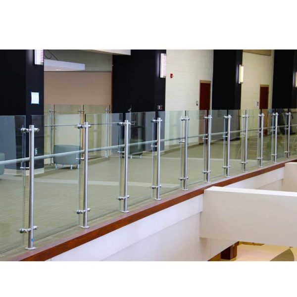 WDMA U Channel Aluminium Frameless Glass Balcony Railing System Glass Aluminium Balustrade