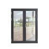China WDMA Waterproof Single Leaf Aluminum Interior Toilet Frosted Opaque Glass Door For Bathroom Shandong