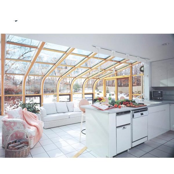 China WDMA White Color Commercial Glass Garden House with Aluminum Extrusion Profile