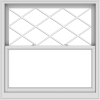 WDMA 48x48 (47.5 x 47.5 inch)  Aluminum Single Double Hung Window with Diamond Grids