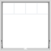 WDMA 48x48 (47.5 x 47.5 inch) White Vinyl uPVC Crank out Awning Window with Fractional Grilles