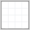 WDMA 48x48 (47.5 x 47.5 inch) White uPVC Vinyl Push out Awning Window with Colonial Grids Interior