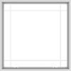 WDMA 48x48 (47.5 x 47.5 inch) White uPVC Vinyl Push out Awning Window with Prairie Grilles