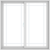 WDMA 48X48 (47.5 x 47.5 inch) White uPVC/Vinyl Sliding Window with Prairie Grilles