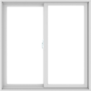 WDMA 48X48 (47.5 x 47.5 inch) White uPVC/Vinyl Sliding Window without Grids Interior