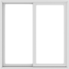 WDMA 48X48 (47.5 x 47.5 inch) White uPVC/Vinyl Sliding Window without Grids Exterior